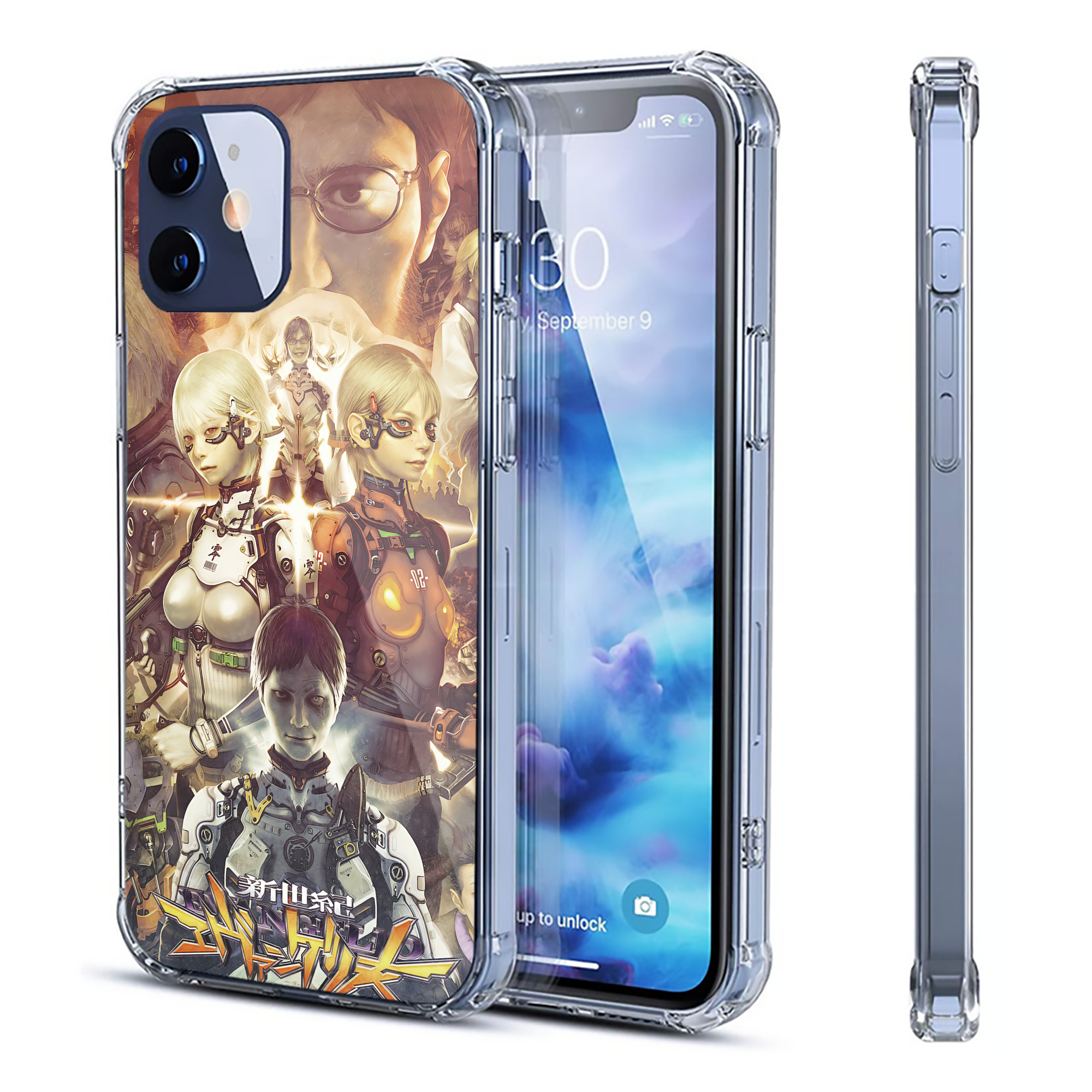（画像用） EVA 新世紀エヴァンゲリオン 【iPhone 12シリーズ対応】透明スマホケース（クリアソフトケース）
